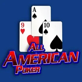 All American Poker online game logo by RTG (Reel Time Gaming) on pricedups.uk