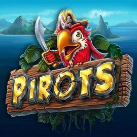 Pirots slot logo by ELK Studios at PricedUp CasinoPirots